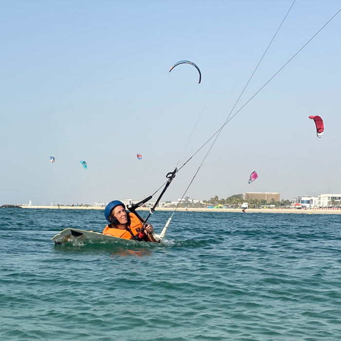 kite surf lessons in Dubai Group Lesson body drag