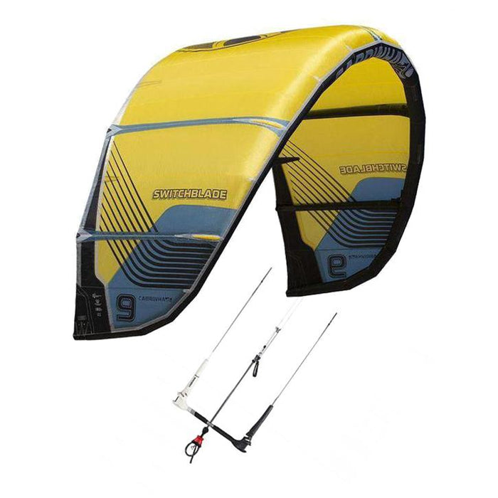 Cabrinha Switchblade 8m Yellow and Blue Kite Set Package