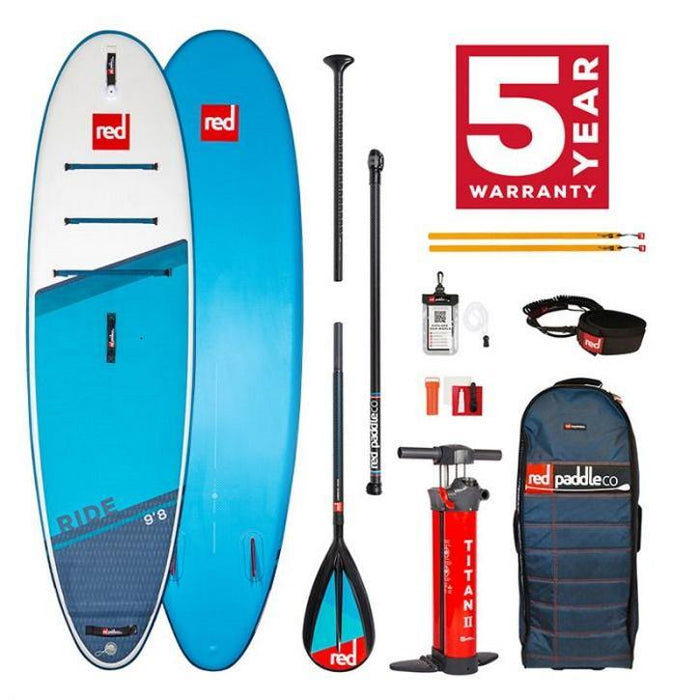 Red Paddle 9’8″ RIDE MSL INFLATABLE PADDLE BOARD PACKAGE - Kite N Surf
