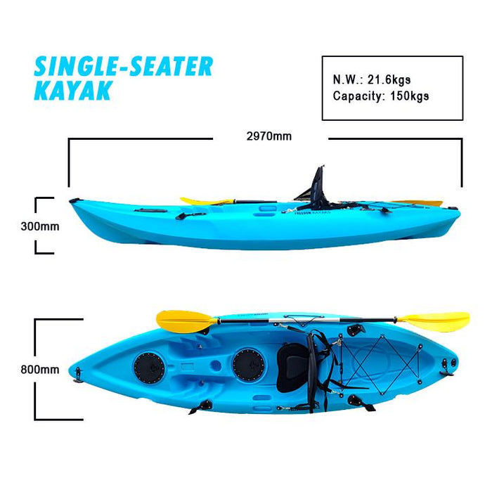 Freedom Expedition Single Seat Kayak Blue