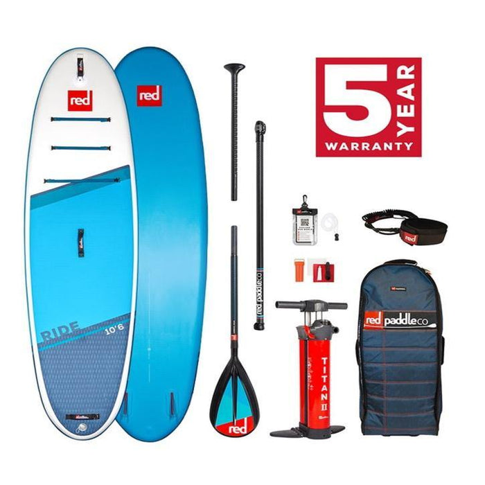 Red Paddle 10’6″ RIDE MSL SUP INFLATABLE PADDLE BOARD PACKAGE - Kite N Surf