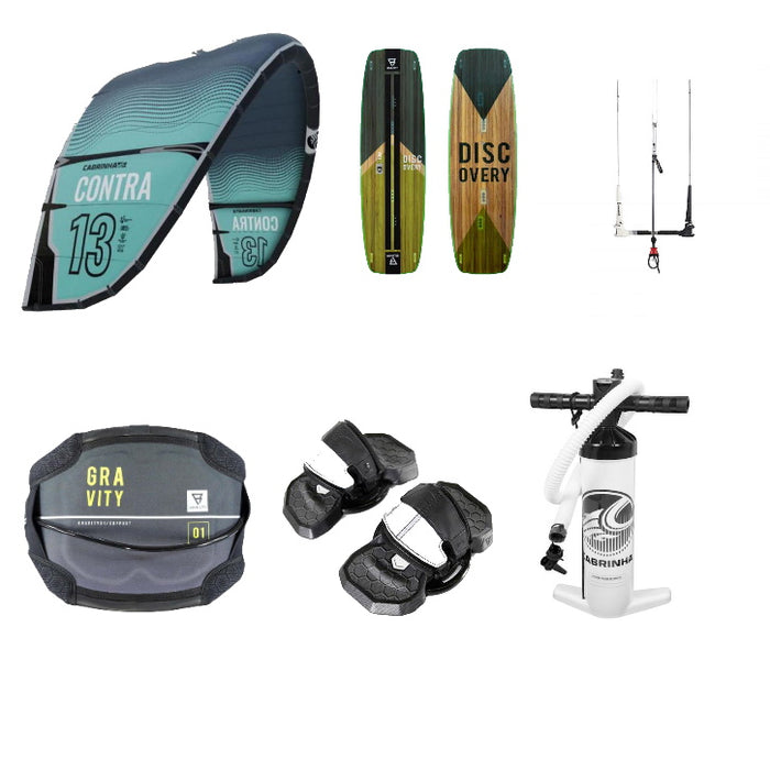 2021 Cabrinha Contra 15m (Cyan& Blue) kite surf equipment package