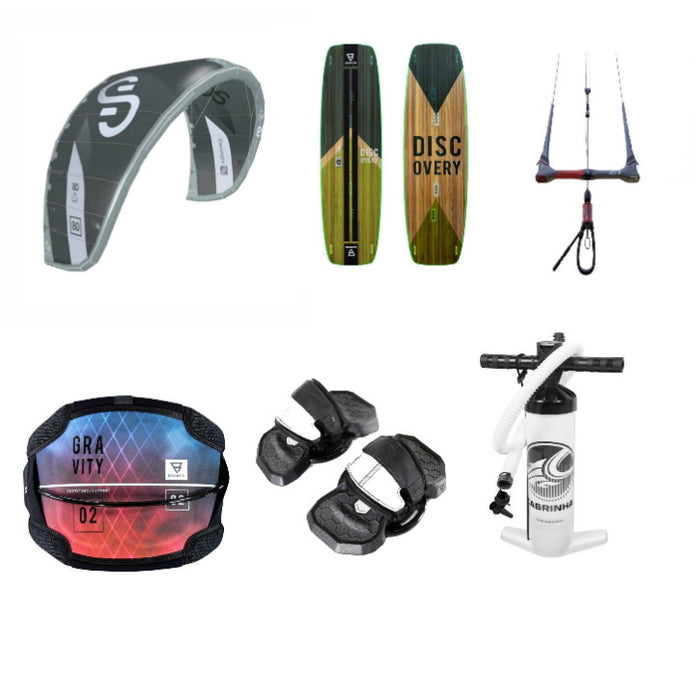 2021 Eleveight OS 12m Grey kite surf equipment package